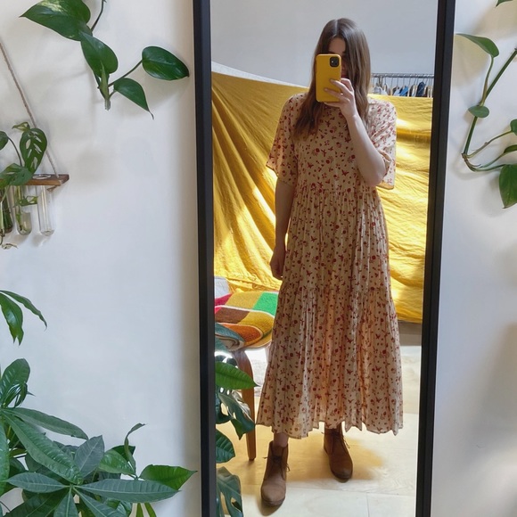 TRADE / ISO | Christy Dawn Theo Dress | Butterfly Garnet | XS - Picture 3 of 4